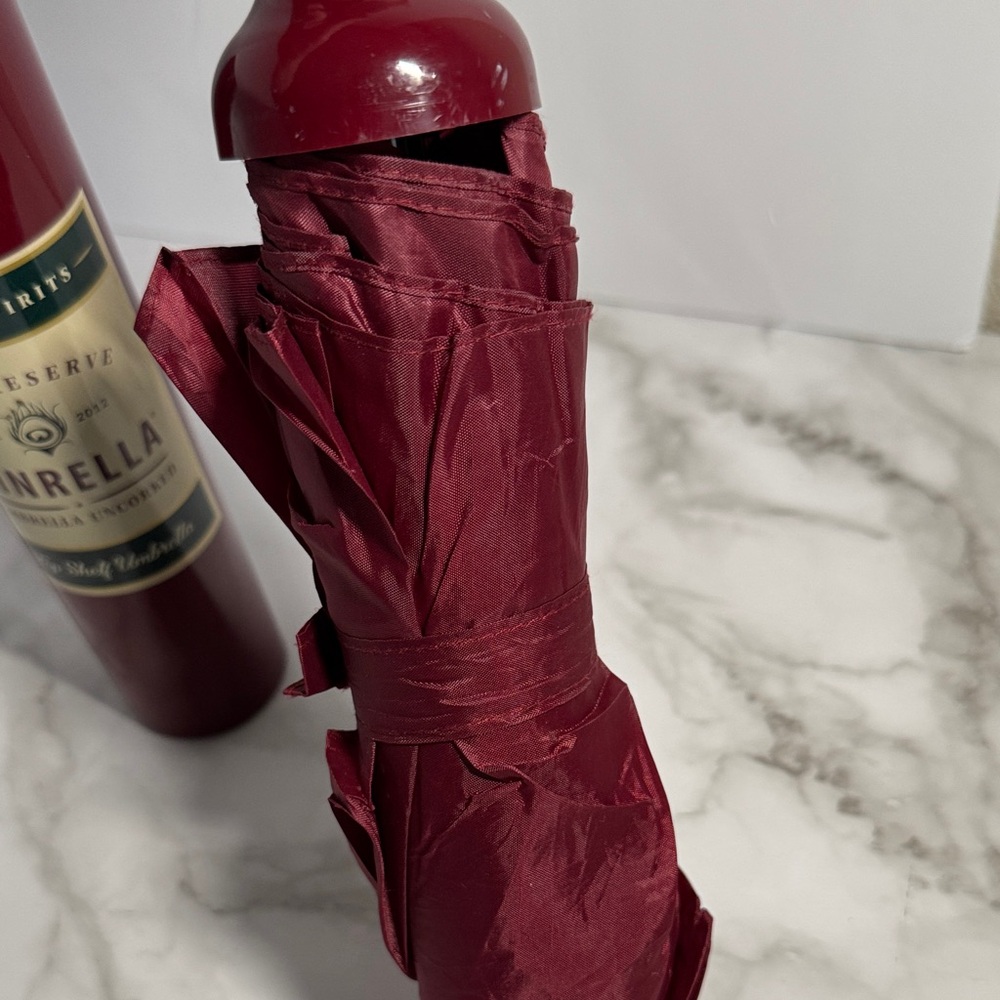 Burgundy Vinrella Wine Bottle Umbrella - Picture 10 of 16